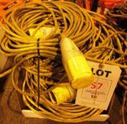 Assorted 110 volt extension cables (located at Unit 10, Butlands Industrial Estate, Ipplepen, Newton