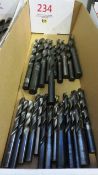 Assorted straight shank HSS twist flute drills (located at The Sidings, Station Approach Road,