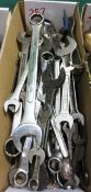 Assorted open end and socket head spanners (located at The Sidings, Station Approach Road,