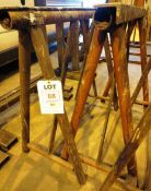 Pair of steel work trestles, 1050mm (located at Unit 10, Butlands Industrial Estate, Ipplepen,