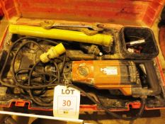 Hilti DD130 heavy duty electric demolition/hammer drill, 110 volts, with case and tools (located