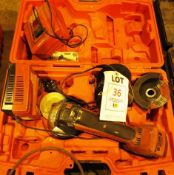 Hilti AG125-A22 battery operated disc grinder with charger and case (located at Unit 10, Butlands