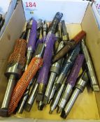 Assorted taper shank straight flute drills (located at The Sidings, Station Approach Road,
