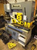 Kingsland Multi 70 hydraulic universal steelworker, serial no: 444005, comprising punching,