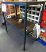 Milling adaptor storage table, with below storage shelf (located at The Sidings, Station Approach