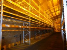 Eighty Six bays of APEX UK 20 boltless steel pallet racking (1.1m depth) comprising of 94 x 7m