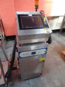 Domino lazer printer, all stainless steel construction  Model. DPX 500 (Lift out charge applied to