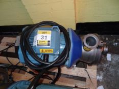 Centrifugal pump all stainless steel 2 1/2" x 2 1/2" x9" kitted with 7.5kw ABB 415v motor (Lift