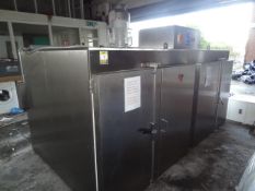 Hedinair double door,8 barrel warming Oven,55KW, Ref No.19199A Twin fan, Overall dimensions 3345mm x