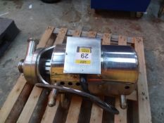 APV pump, stainless steel pump set 2" x 3" x 9" 415v (Lift out charge applied to this lot £10 (+