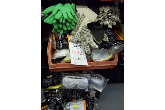 Quantity of PPE including goggles, masks, gloves etc., as lotted