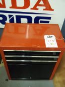 3 drawer tool chest, 570mm x 660mm x 340mm