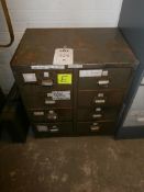 8 drawer cabinet and contents of gaskets and second-hand parts and fittings