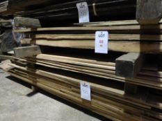 Various lengths of machined antique oak boards