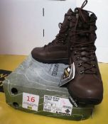 Lowa Recce GTX boot, dark brown, size 9. Location: Unit 8, Cockles Farm, Middle Pill, Saltash,