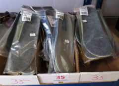 Three boxes of Lowa assorted size insoles, approx 28 pairs. Location: Unit 8, Cockles Farm, Middle