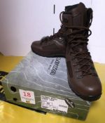 Lowa Patrol boot, dark brown, size 10. Location: Unit 8, Cockles Farm, Middle Pill, Saltash,