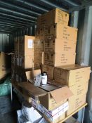 Twenty five (approx) boxes of assorted promotional gifts, including mugs, pens, etc.(Please note: