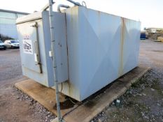 UK Bunded steel bunded fuel storage tank, serial no: 1276, capacity 15,000 litres, with pump and