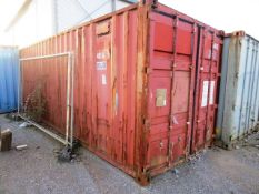 Steel export type storage container, 40ft length, type HCA-1471, serial no: HFA86-0041, max gross