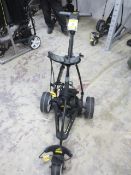 Powakaddy FW3 electric folding golf trolley with Powakaddy Yuasa NPC24-12 12V 24Ah heavy duty