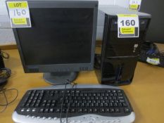 Unbranded PC with Windows 7 Home Premium licence, Relisys 17 in LCD monitor, keyboard and mouse.