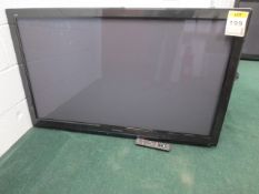 Panasonic Viera TX-P50S20B 50in LCD television with remote, Serial No FK-0550414 and wall bracket.