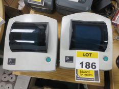 2 Zebra LP2844 Label printers.