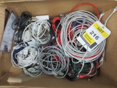 Box of various CAT patch leads