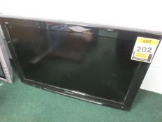 Panasonic Viera TX-L32C20BA 32in LCD television with wall bracket, serial number NM-063-1054 (no