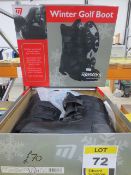 Pair of Mastergolf Winter Golf Boots, black, size UK 7½, boxed, unused
