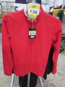 Nike womens windproof jacket, full zip, red, Size S, Style 509349-650