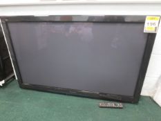 Panasonic Viera TX-P50S20B 50in LCD television with remote, Serial No and wall bracket.