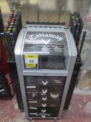 Callaway Custom Fitting Cabinet with 5 iron heads and 49 shafts