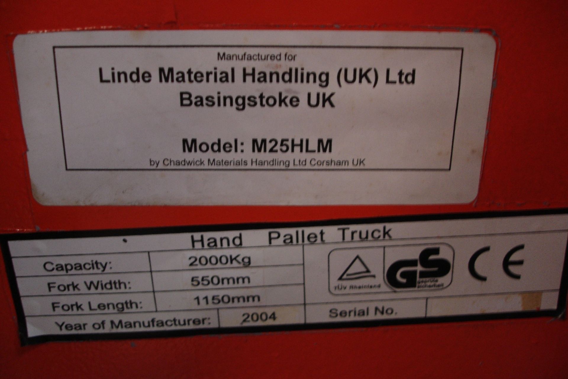 Linde High Lift Pallet Barrow - Image 2 of 3