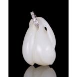 CHINESE WHITE JADE PENDANT