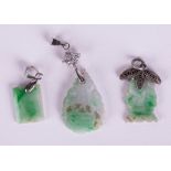 THREE PIECES JADEITE PENDANT