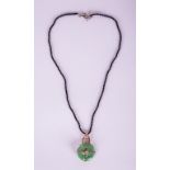 CHINESE JADEITE PENDANT NECKLACE