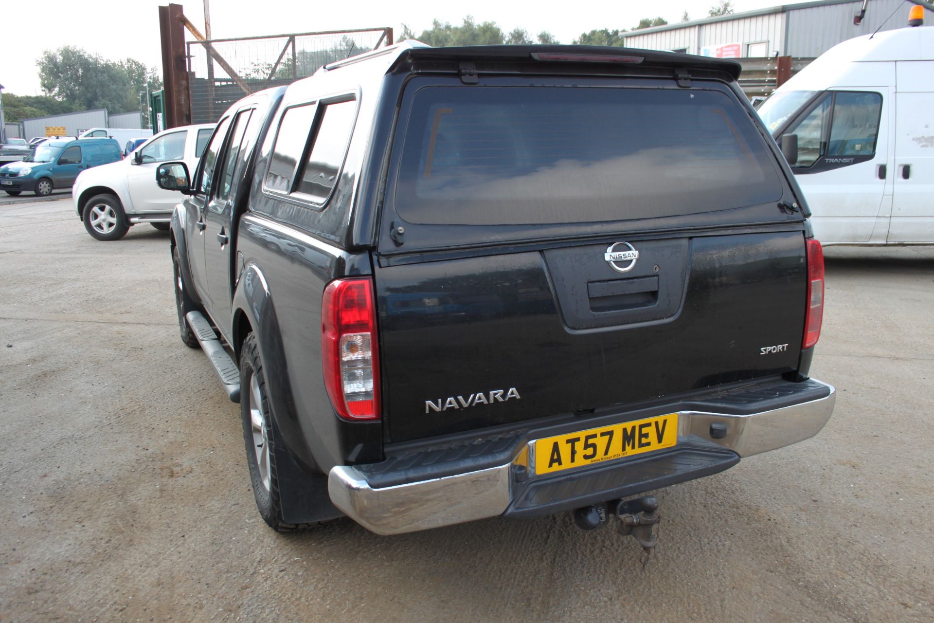 NISSAN NAVARA SPORT 4WD PICK-UP C/W TOW BAR, CANOPY, 162,000 MILES REGISTRATION AT57 MEV - Image 2 of 3