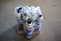 12 - 600ml Unipart super de-icer aerosols