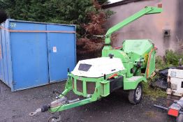 Greenmech CM220 MT55 diesel driven wood chipper