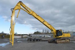 Komatsu PC 450 LCD - 6K 55 tonne long reach demo spec excavator 
Year: 2003
S/N: K34249
Hours: