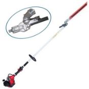 43cc petrol driven long reach hedge trimmer