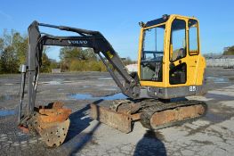 Volvo EC 25 2.6 tonne rubber tracked mini excavator 
Year: 2006
S/N: 28120695
Recorded hours: