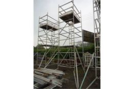 Alto Aluminium Scaffold Tower
Approx: 5 Metres High  1.4 Metres Wide 1.8 Metres long
*Please