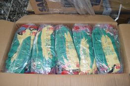 Box of 100 pairs of Click green latex gloves size XL
New & unused