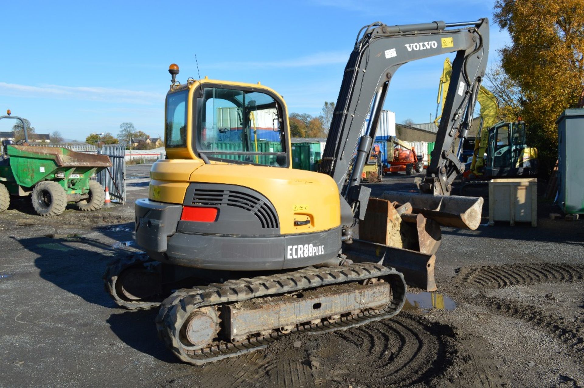 2010 Volvo ECR 88 Plus 8.8 tonne rubber tracked midi excavator - Image 4 of 13