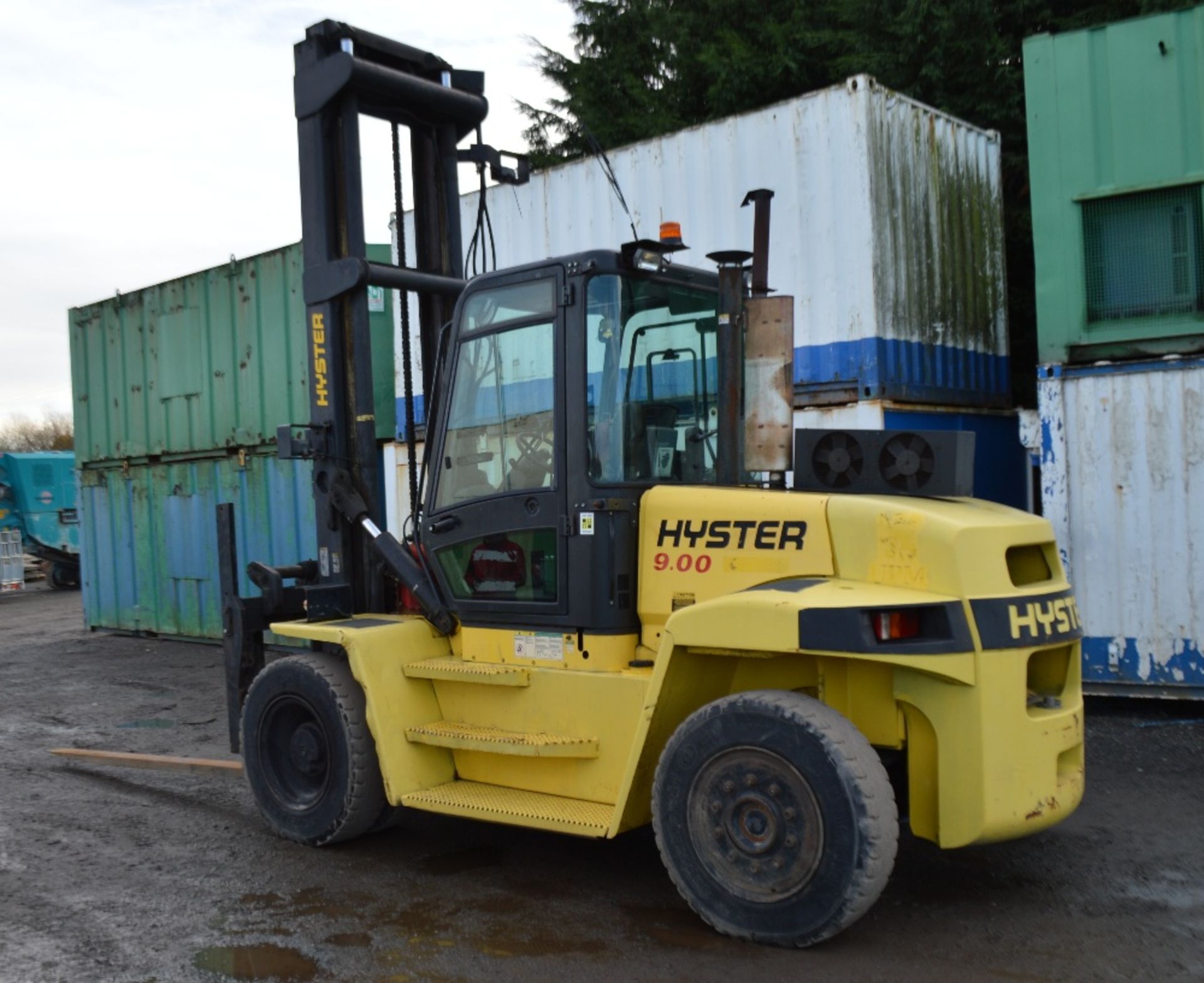 2003 Hyster 9.00 tonne counter balance fork lift - Image 4 of 15