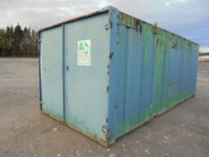 21ft x 9ft steel store
c/w keys
A205499