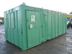 21 ft x 9 ft steel 50/50 office/store unit
c/w keys
A183391